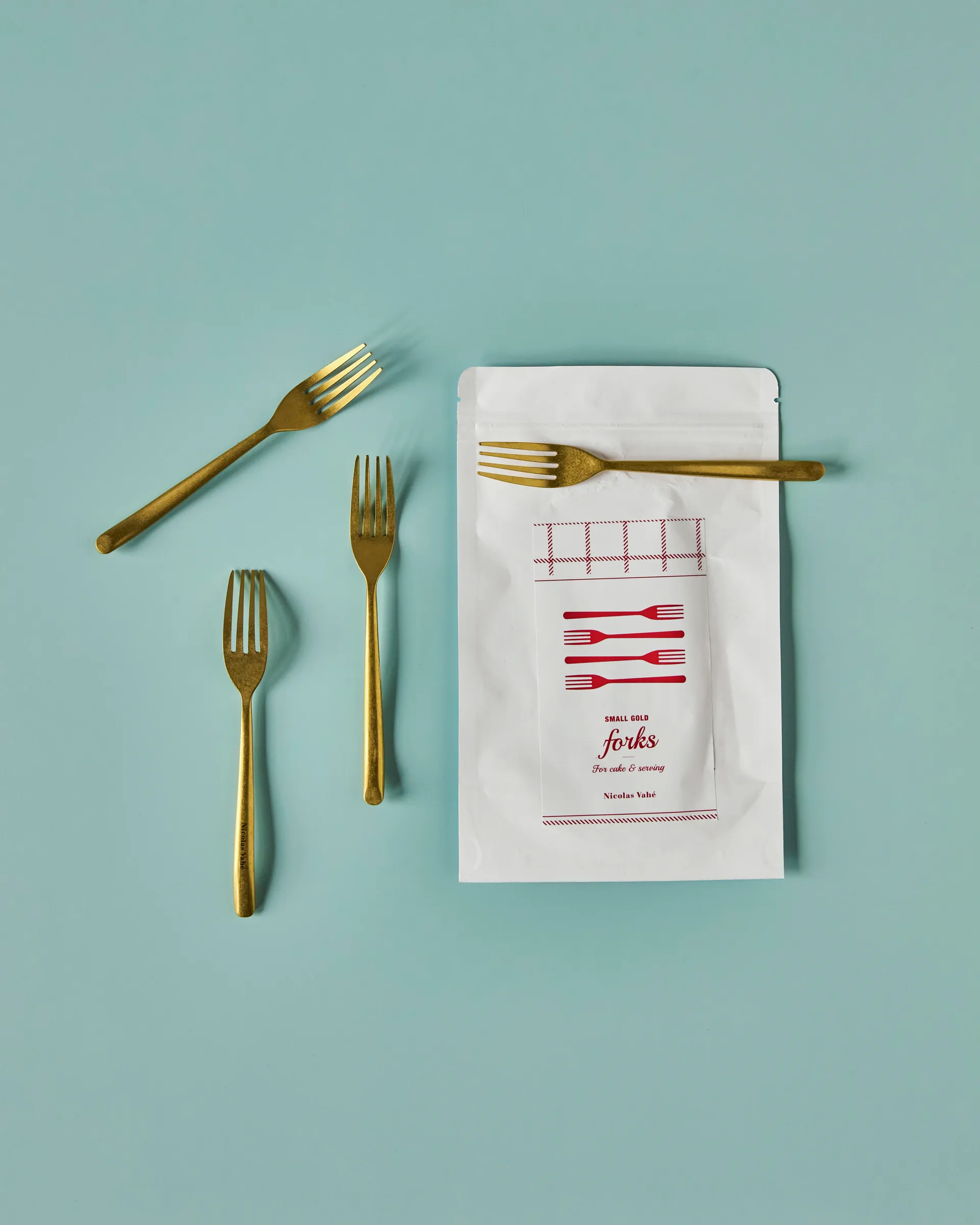 Nicolas Vahé Tortenheber 4-pack, Antik-Goldfinish Nicolas Vahé