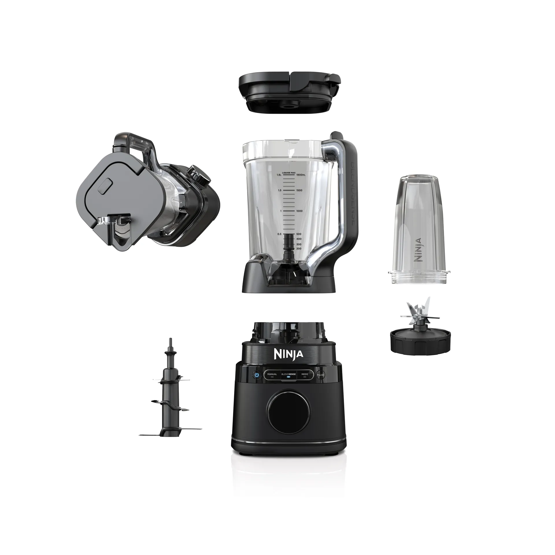 Ninja Detect TB301EU Standmixer Single-Serve, Schwarz Ninja