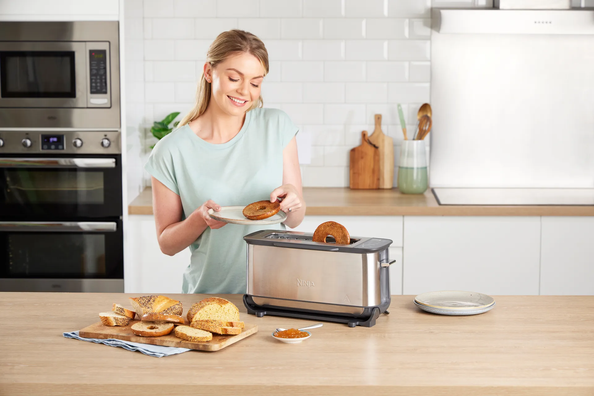 Ninja Foodi Grill- und Paninipresse ST202EU 3-in-1, Edelstahl Ninja