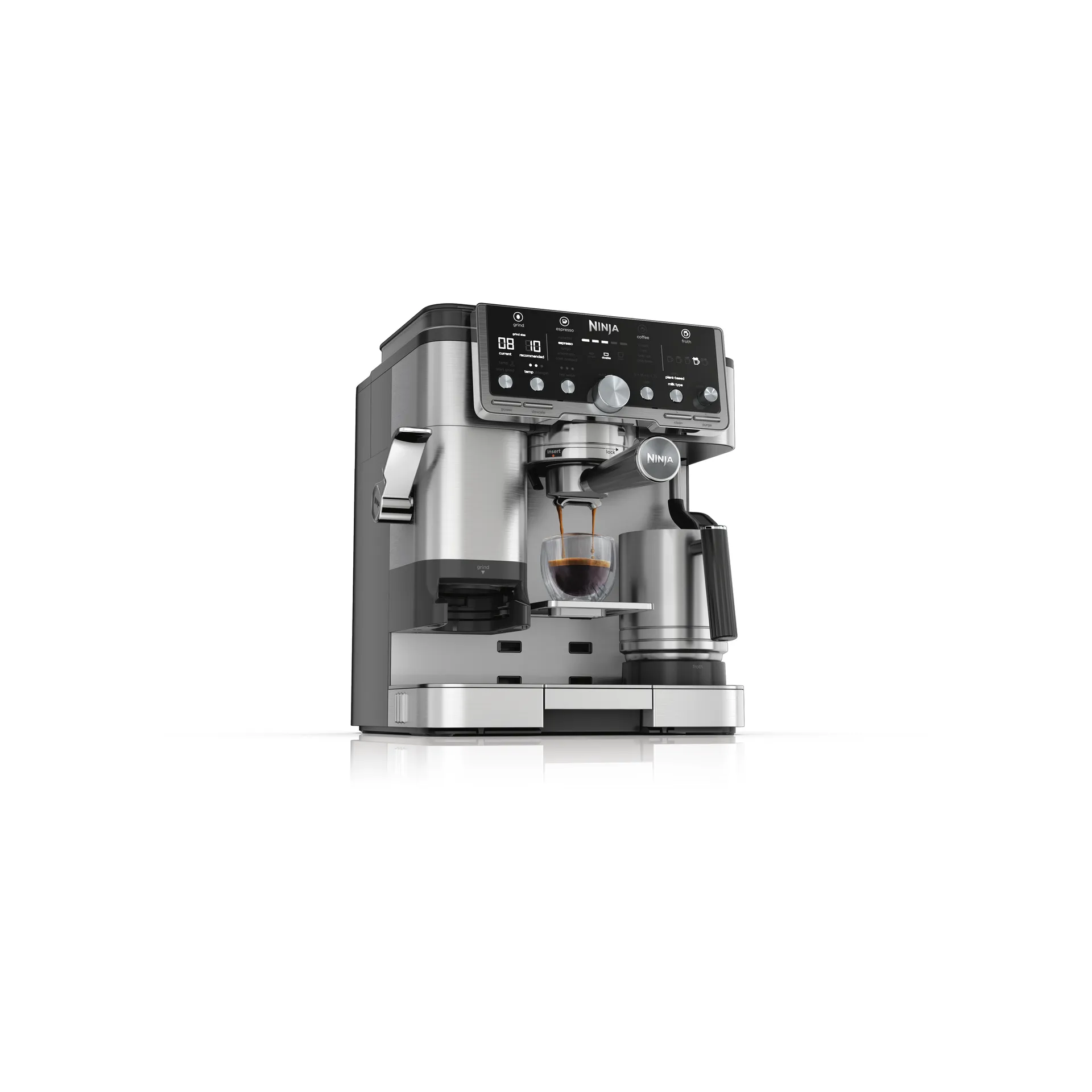Ninja Luxe café pro series 3-in-1 Espressomaschine, Stainless steel Ninja