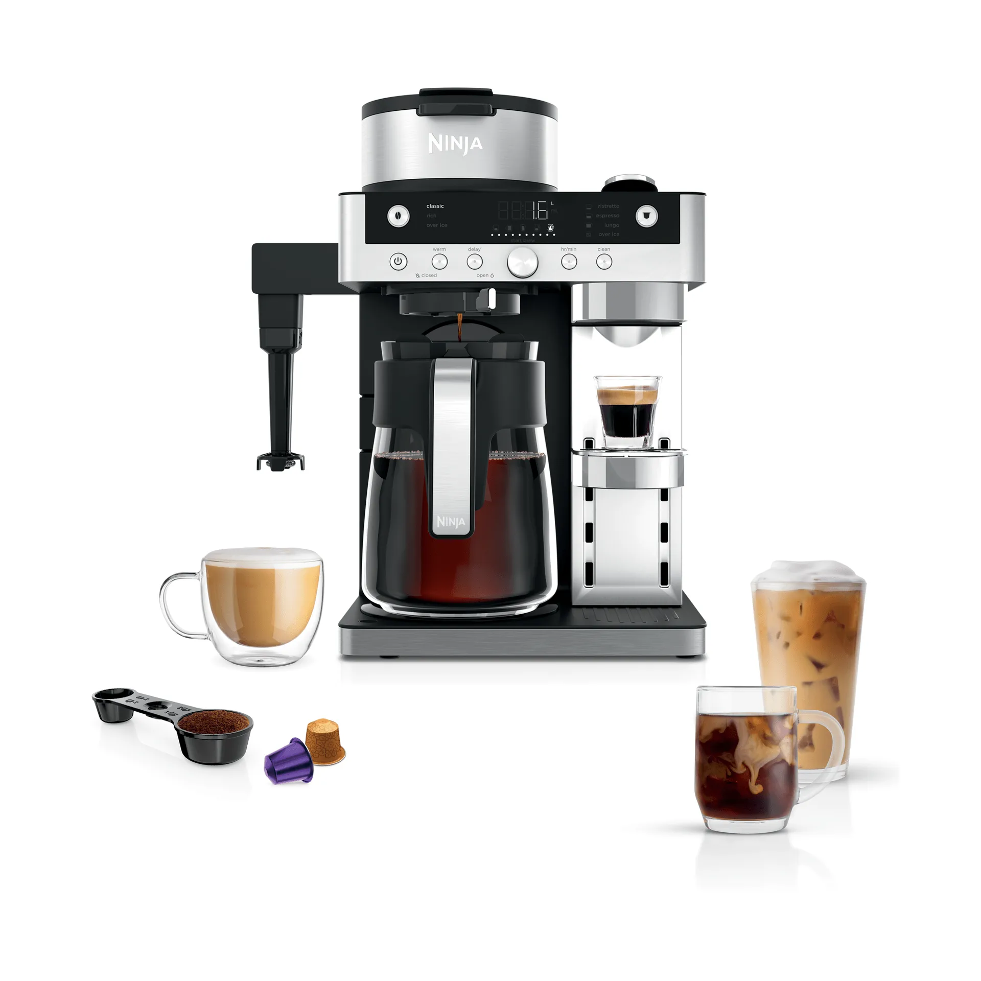 Ninja Prestige Dualbrew automatische Espressomaschine, Black Ninja
