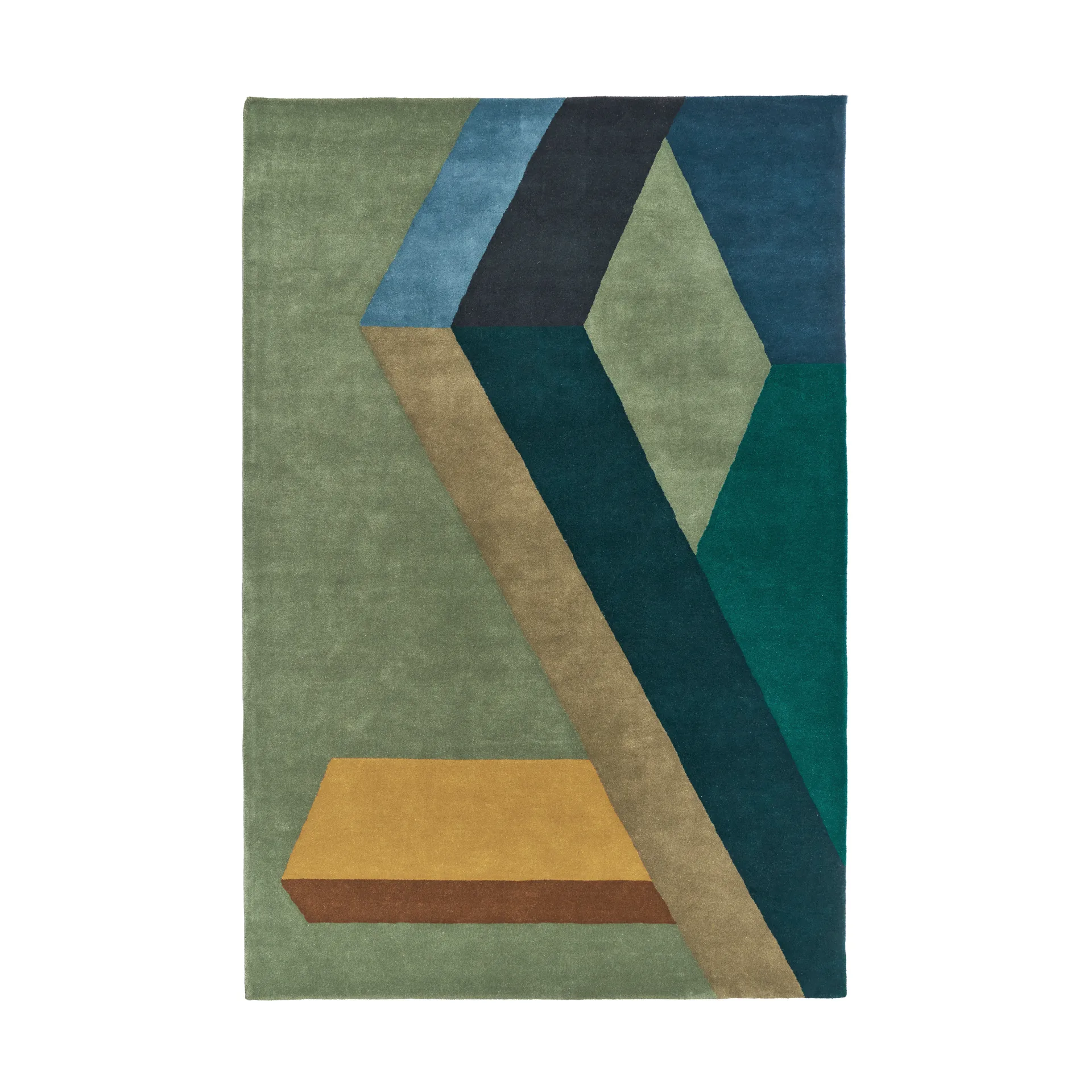 ASPEKT Wollteppich Pavilion Petroleum, 250x350 cm NJRD