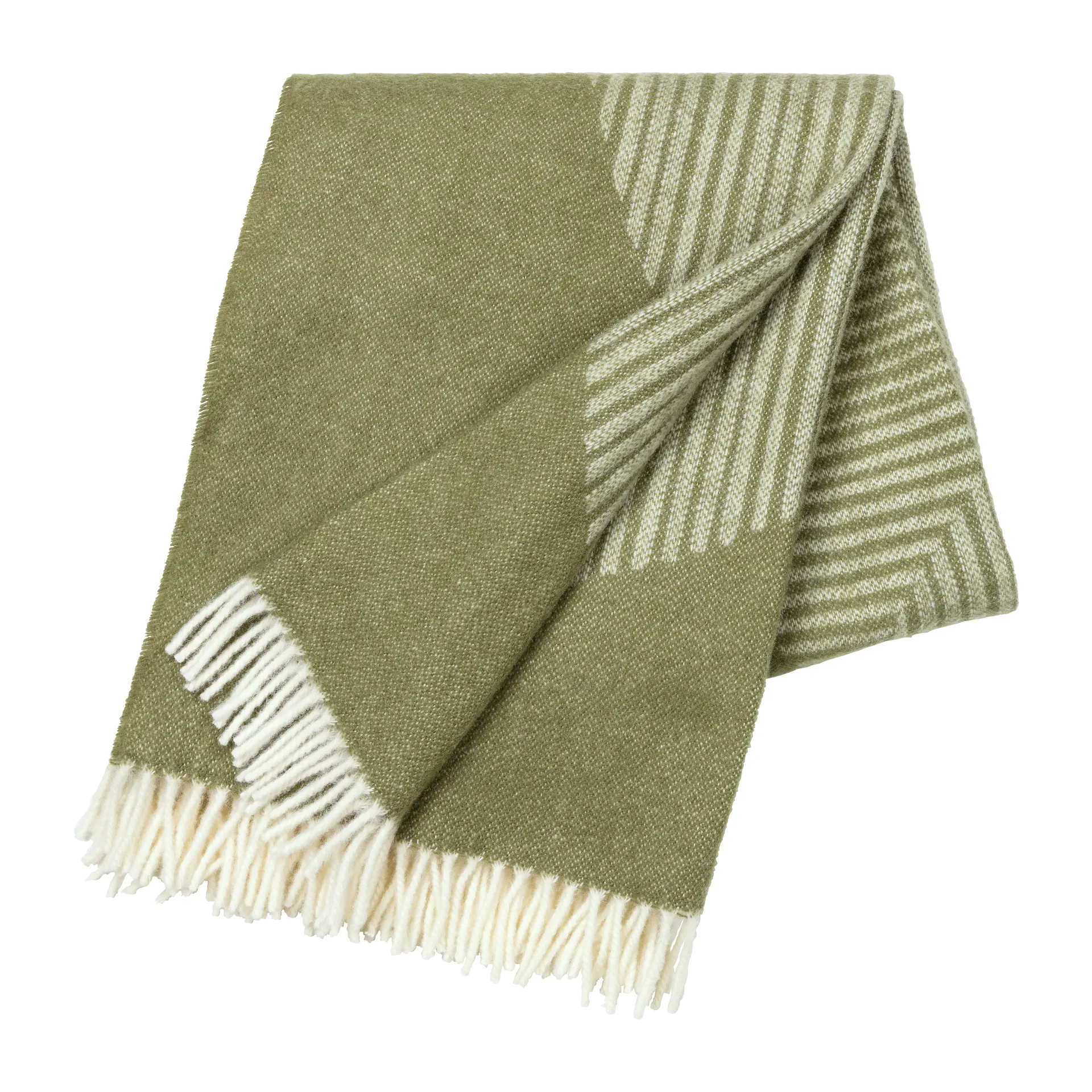 Circles Wolldecke 130 x 185cm, Grün NJRD