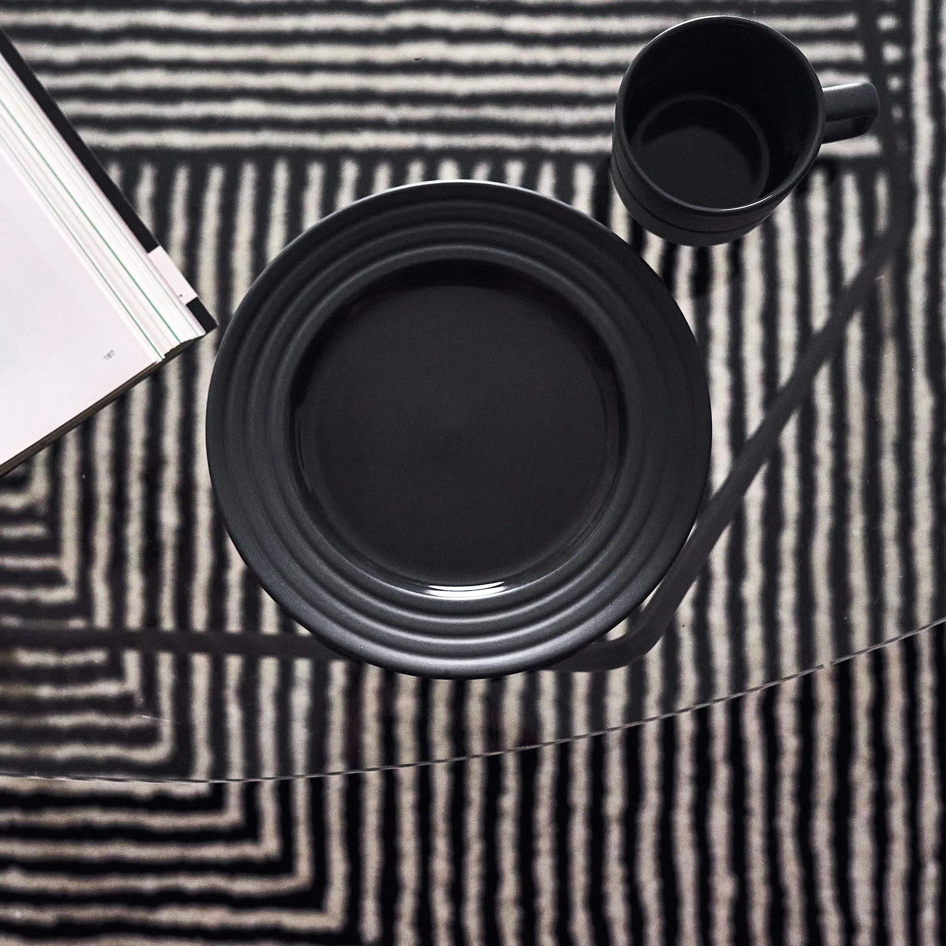 Circles Wollteppich naturweiß, 170 x 240cm NJRD