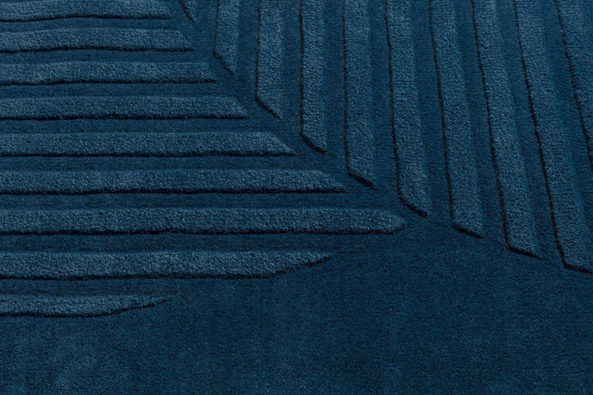Levels Circles Wollteppich, Blau, 200x300 cm NJRD
