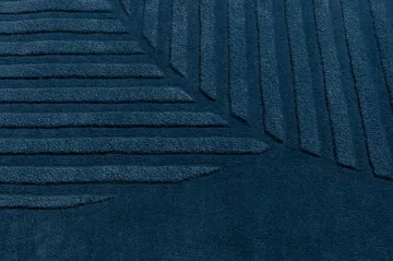 Levels Circles Wollteppich - Blau, 200x300 cm - NJRD