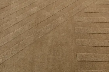 Levels Stripes Wollteppich - Beige, 200x300 cm - NJRD
