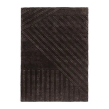 Levels Stripes Wollteppich - Braun, 200x300 cm - NJRD
