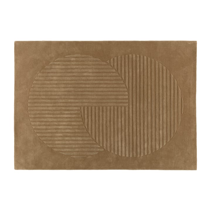 Levels Wollteppich circles beige - 170 x 240cm - NJRD