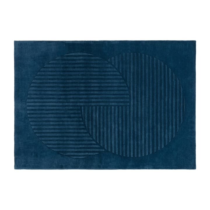 Levels Wollteppich circles blau - 170 x 240cm - NJRD