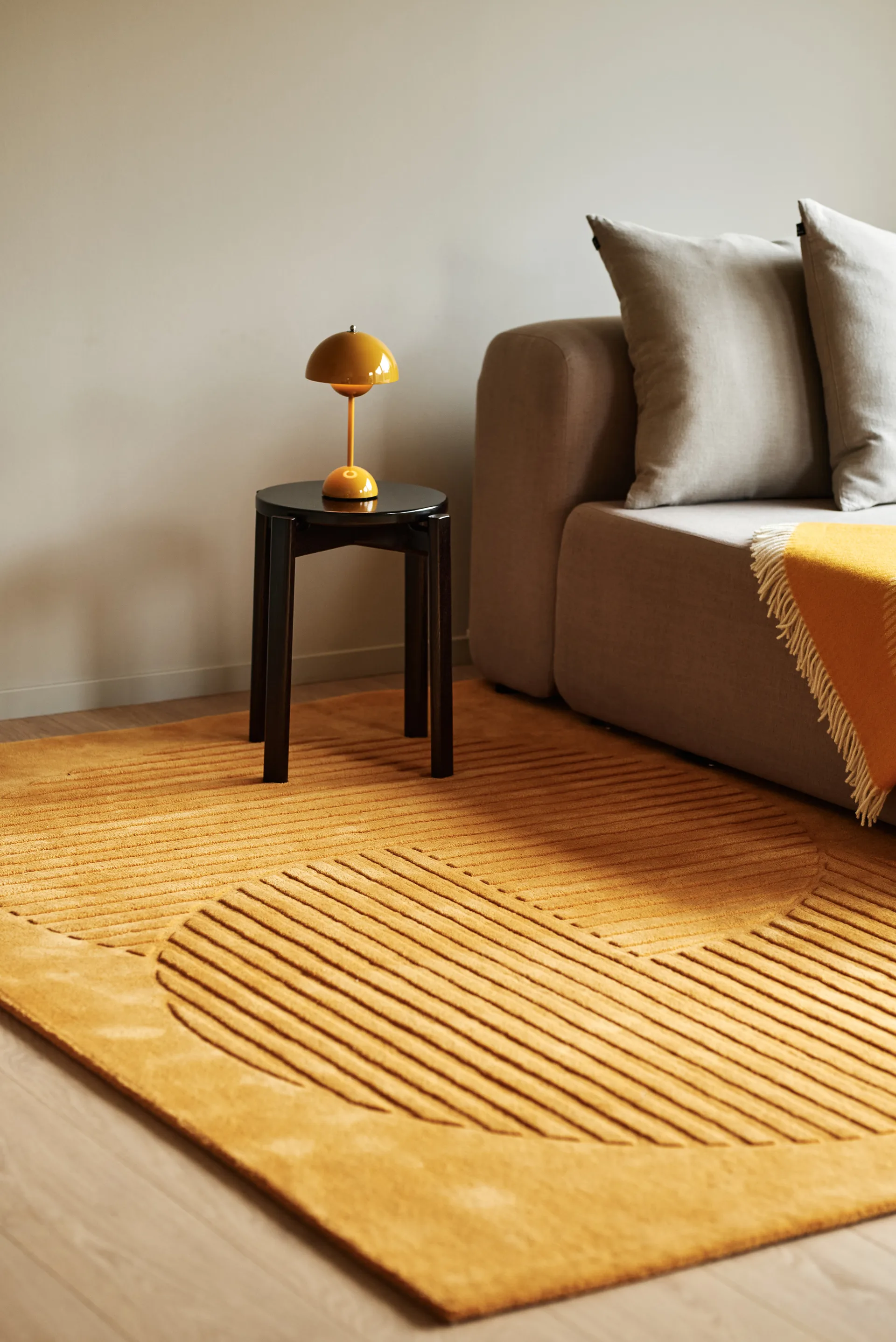 Levels Wollteppich circles gelb, 170 x 240cm NJRD