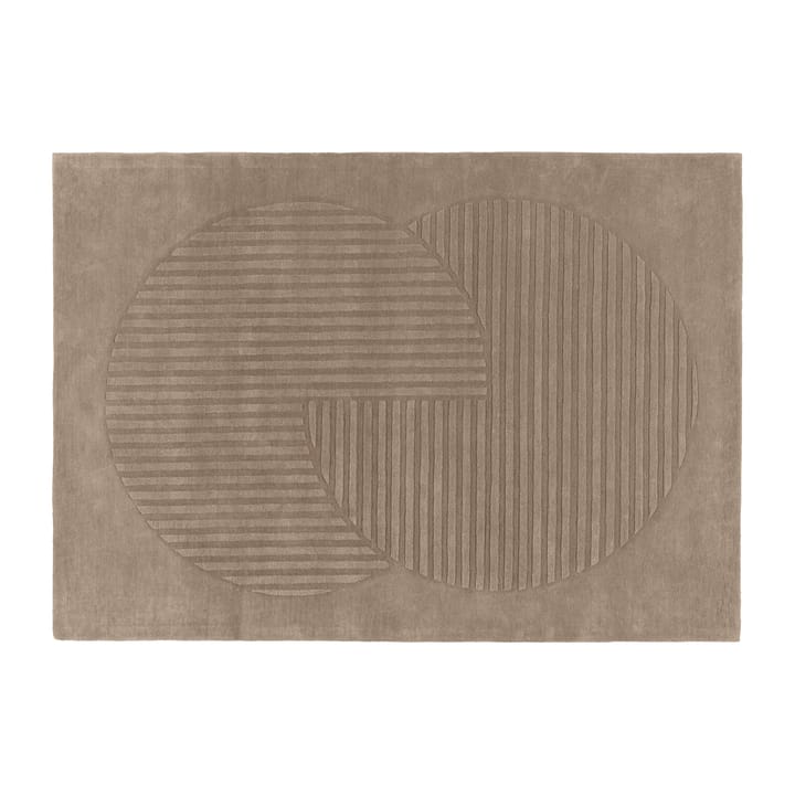 Levels Wollteppich circles grau - 200 x 300cm - NJRD