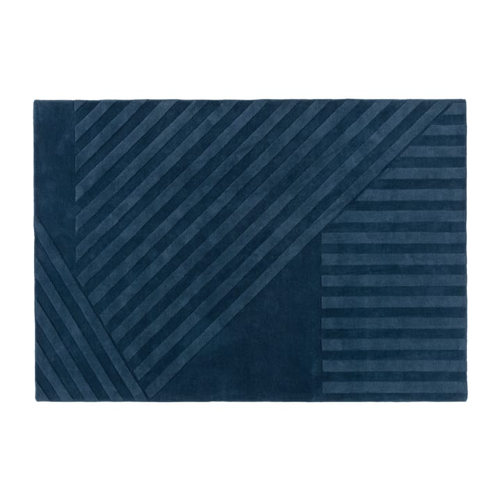 Levels Wollteppich stripes blau - 200 x 300cm - NJRD