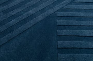 Levels Wollteppich stripes blau - 200 x 300cm - NJRD