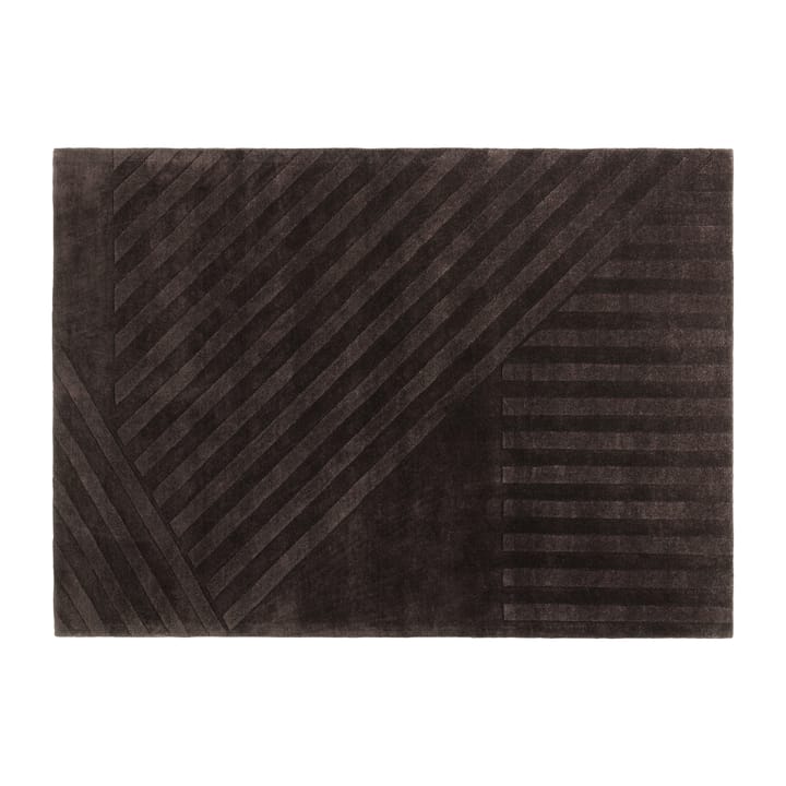 Levels Wollteppich stripes braun - 170 x 240cm - NJRD