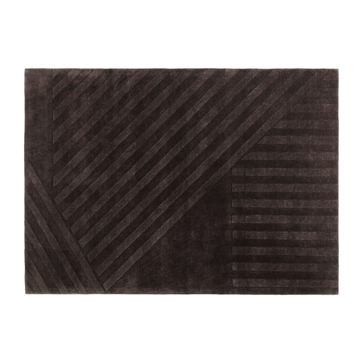 Levels Wollteppich stripes braun - 200 x 300cm - NJRD