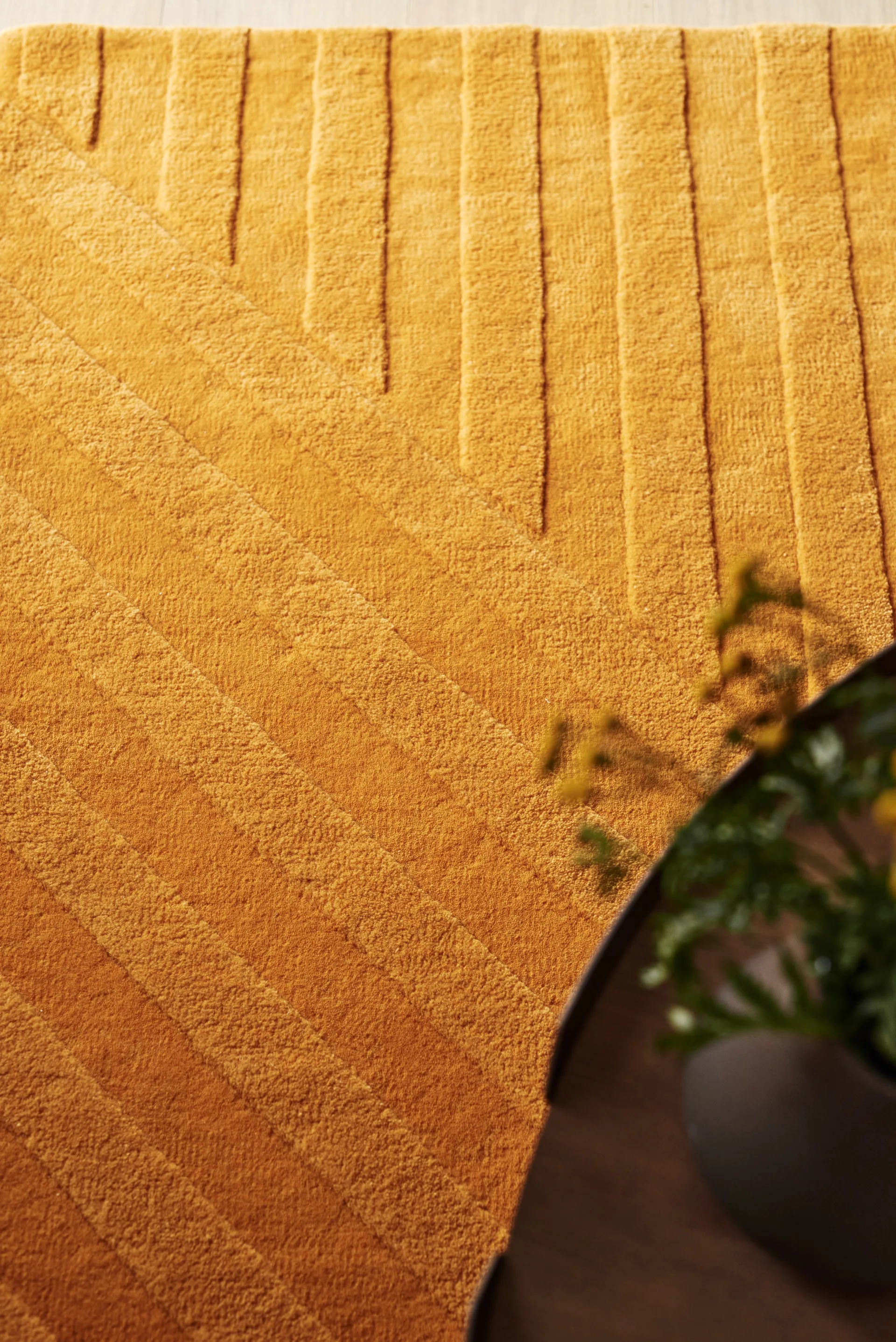 Levels Wollteppich stripes gelb, 170 x 240cm NJRD