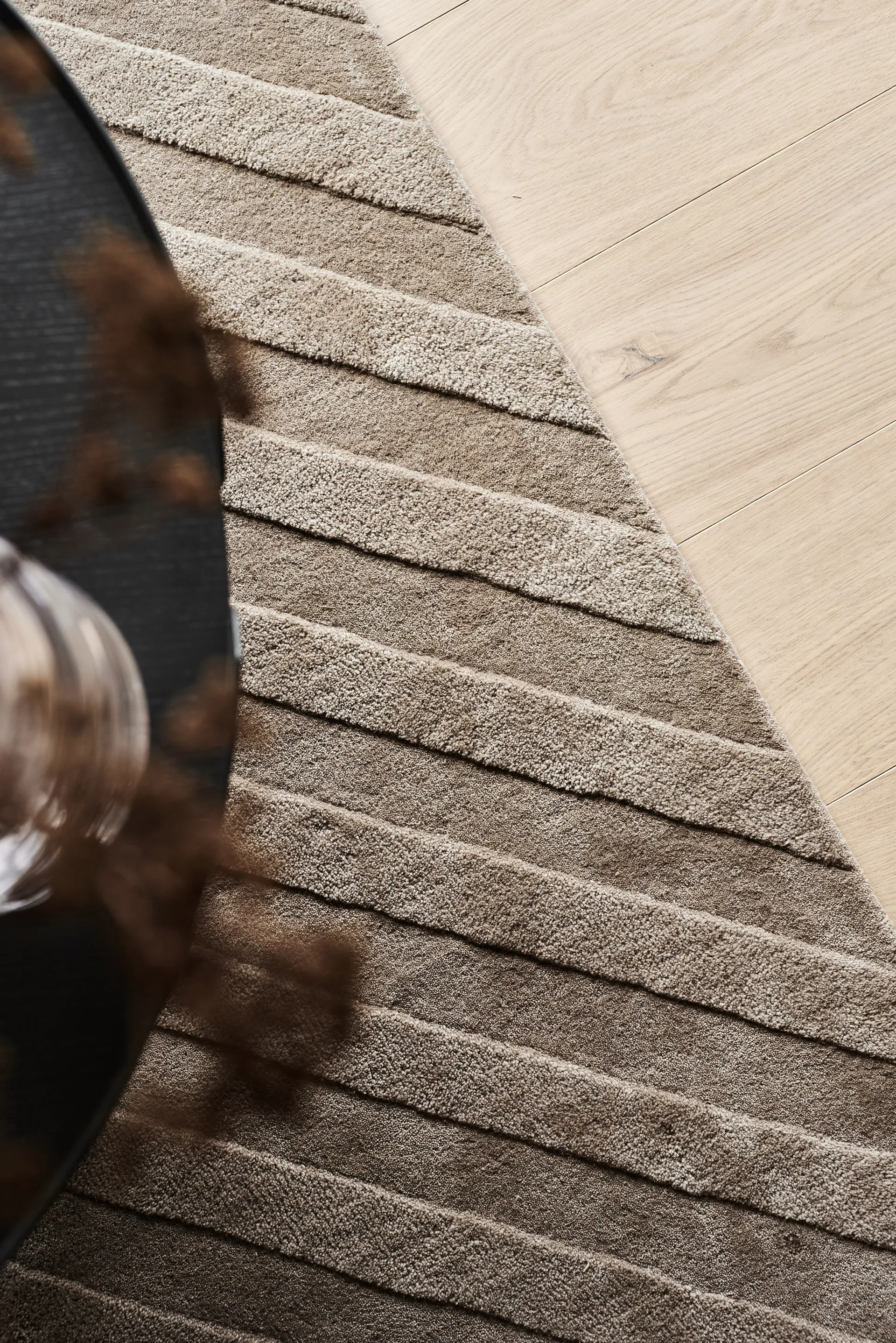 Levels Wollteppich stripes maulwurf, 200 x 300cm NJRD