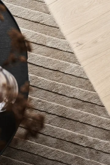 Levels Wollteppich stripes maulwurf - 200 x 300cm - NJRD