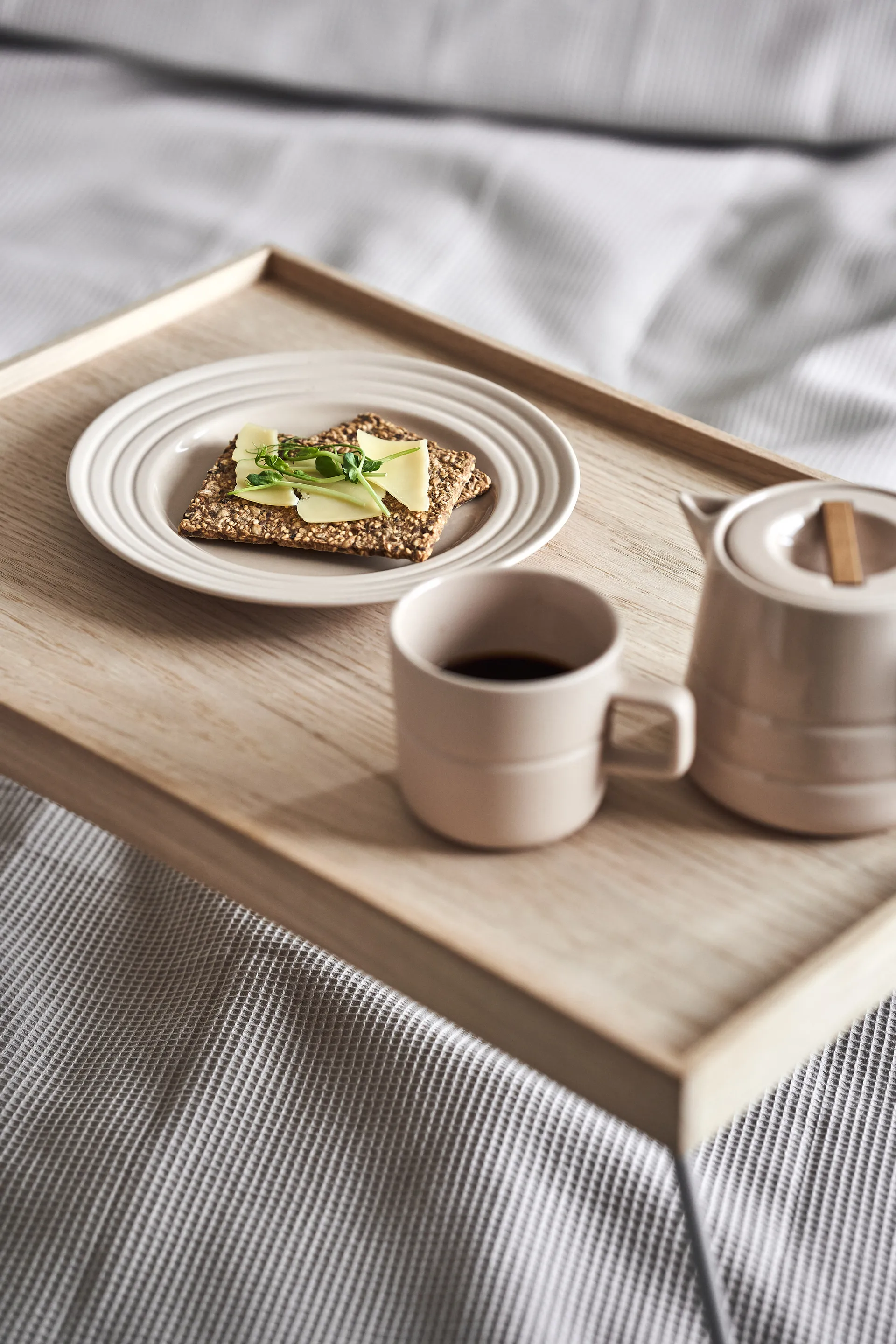 Lines kleiner Teller Ø21cm 6er Pack, Beige NJRD