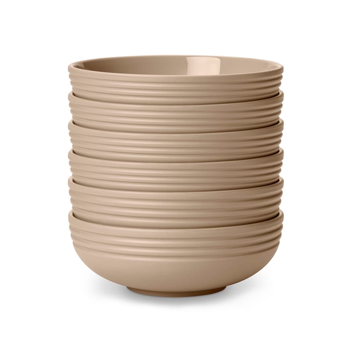 Lines Schale Ø16cm 6er Pack - Beige - NJRD