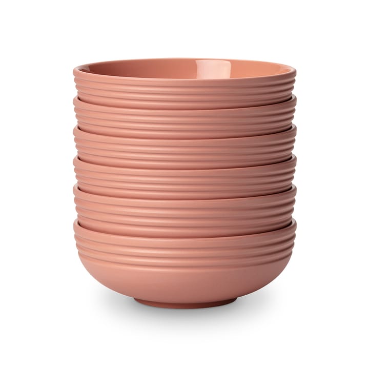 Lines Schale Ø16cm 6er Pack - Rosa - NJRD