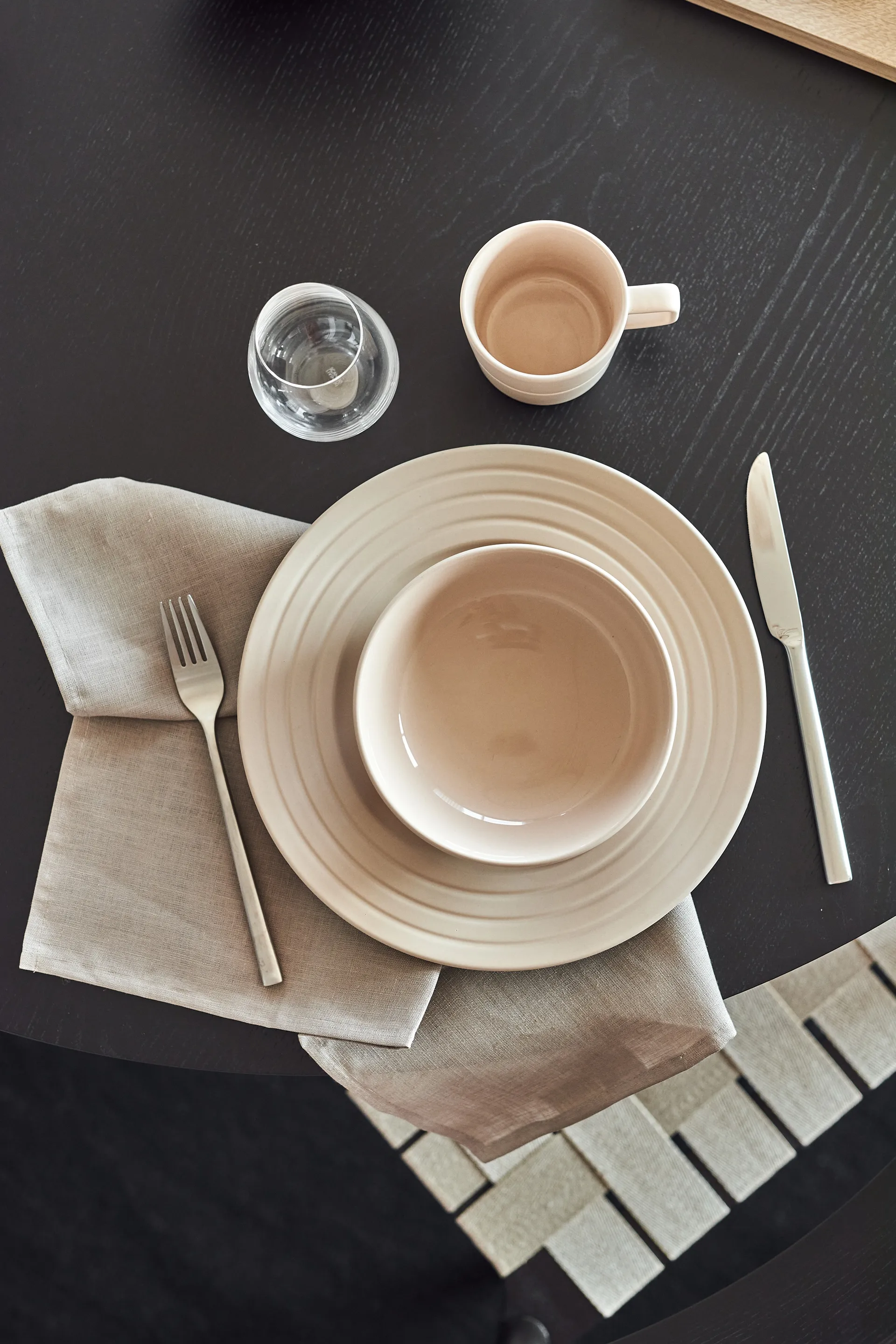 Lines Schale Ø16cm, Beige NJRD