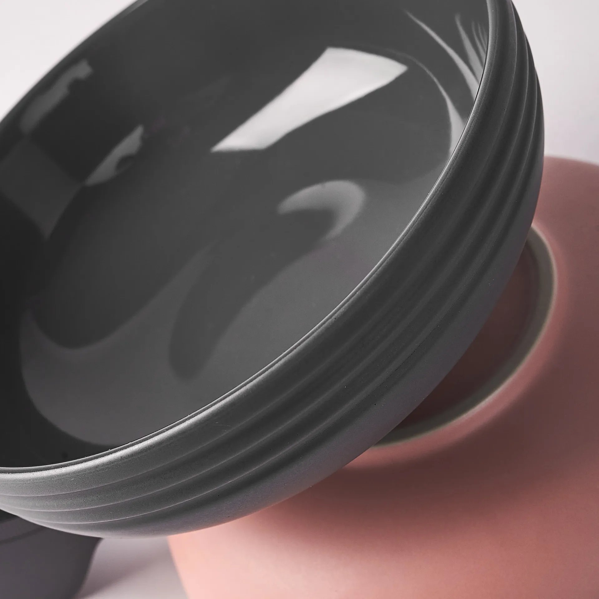 Lines Schale Ø16cm, Dunkelgrau NJRD