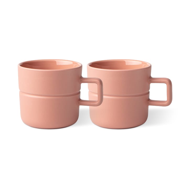 Lines Tasse 30cl 2er Pack - Rosa - NJRD