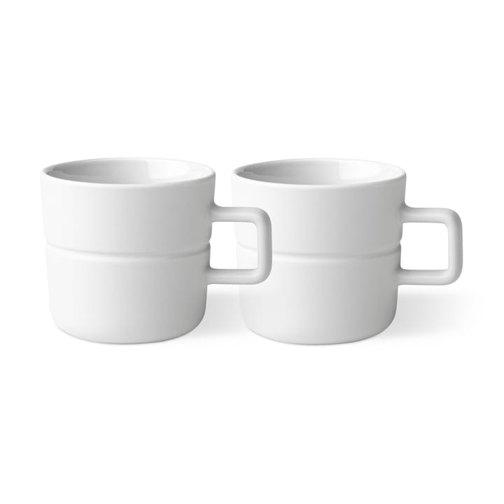 Lines Tasse 30cl 2er Pack - Weiß - NJRD