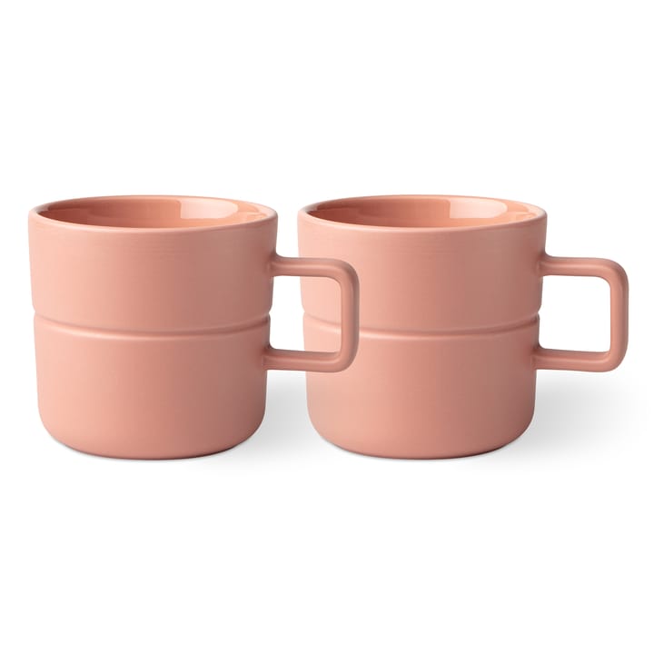 Lines Tasse 50cl 2er Pack, Rosa - undefined - NJRD