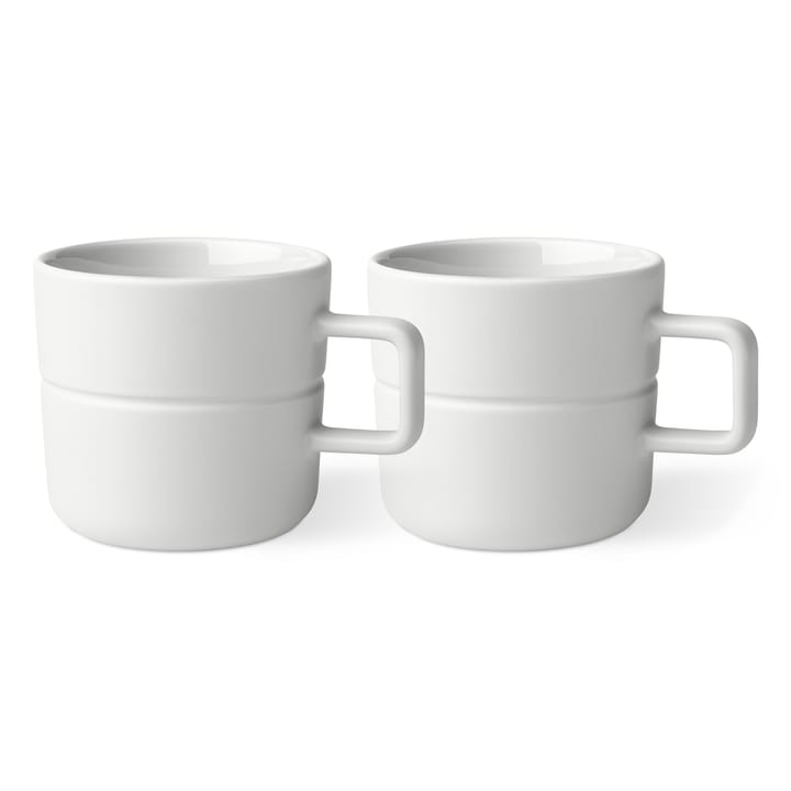 Lines Tasse 50cl 2er Pack - Weiß - NJRD