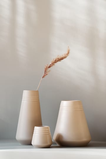 Lines Vase 18cm - Beige - NJRD