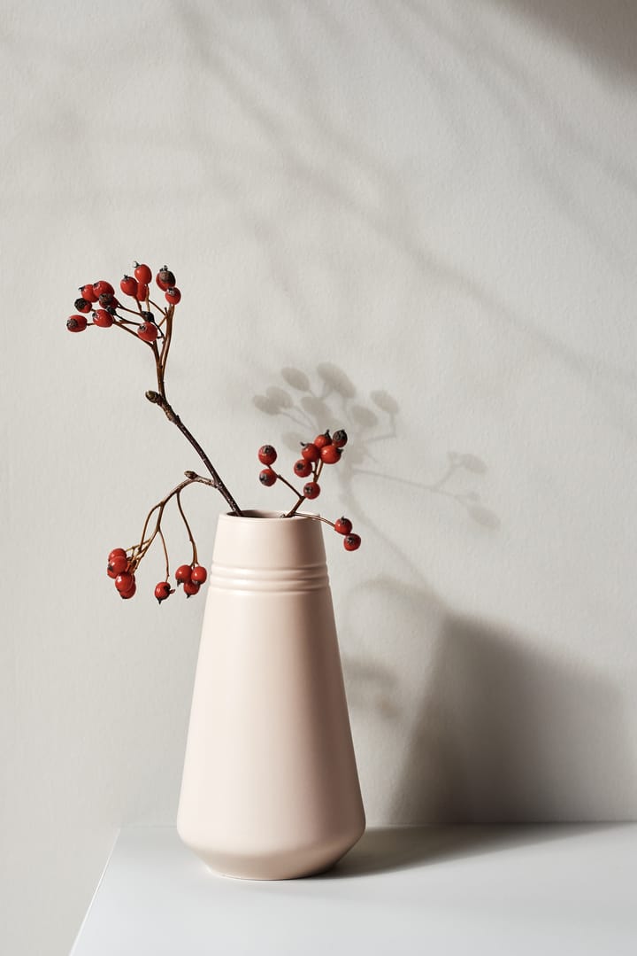 Lines Vase 22cm - Beige - NJRD