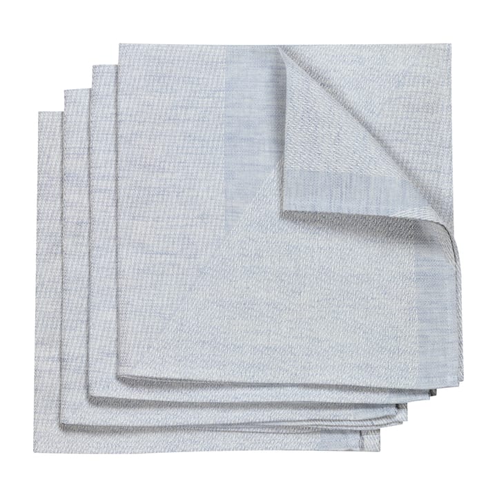 Metric serviette 47 x 47cm 4er Pack - Blau-weiß - NJRD