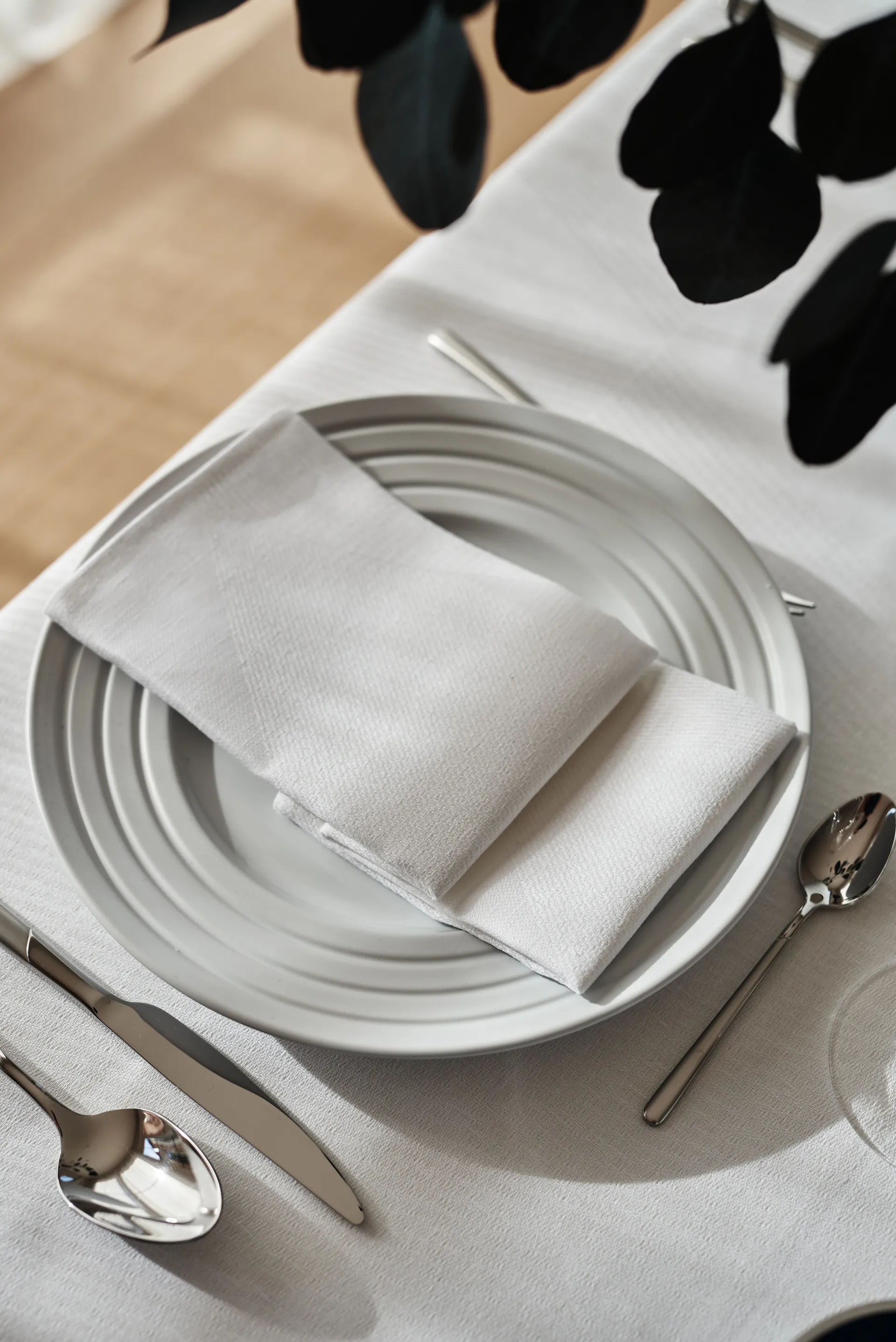 Metric serviette 47 x 47cm 4er Pack, Weiß NJRD