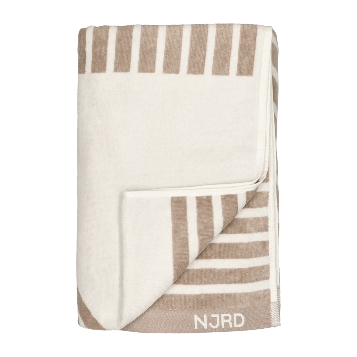 Stripes Badehandtuch 100 x 150 cm - Beige - NJRD