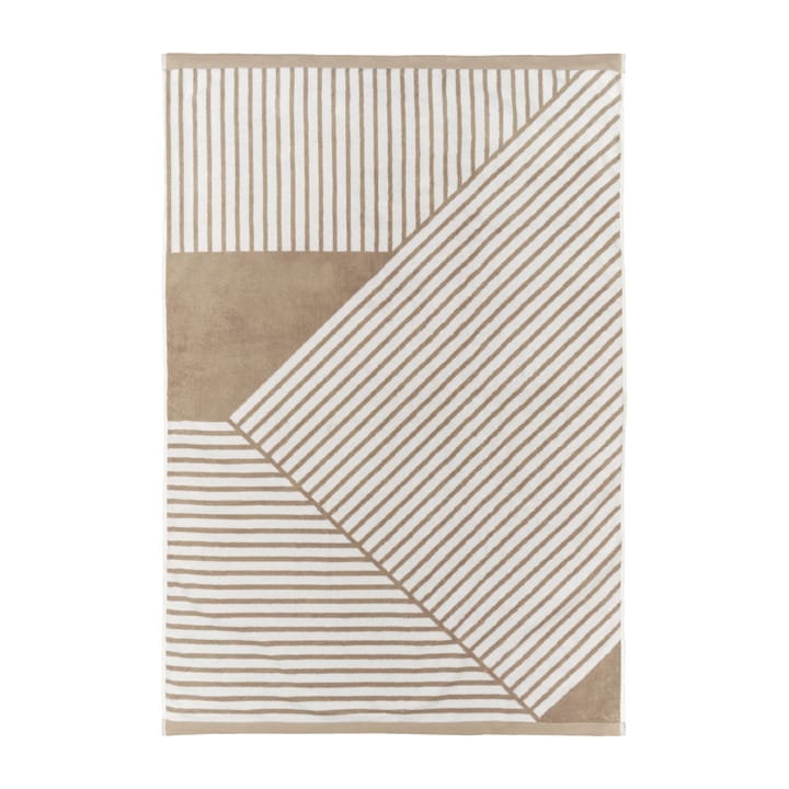Stripes Badehandtuch 100 x 150 cm, Beige NJRD