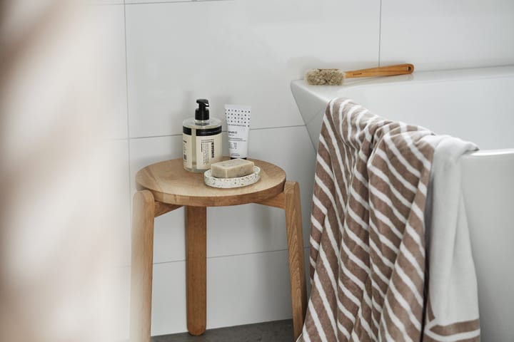 Stripes Badehandtuch 100 x 150 cm, Beige NJRD