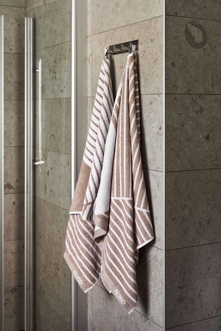 Stripes Badehandtuch 70x140 cm - Beige - NJRD