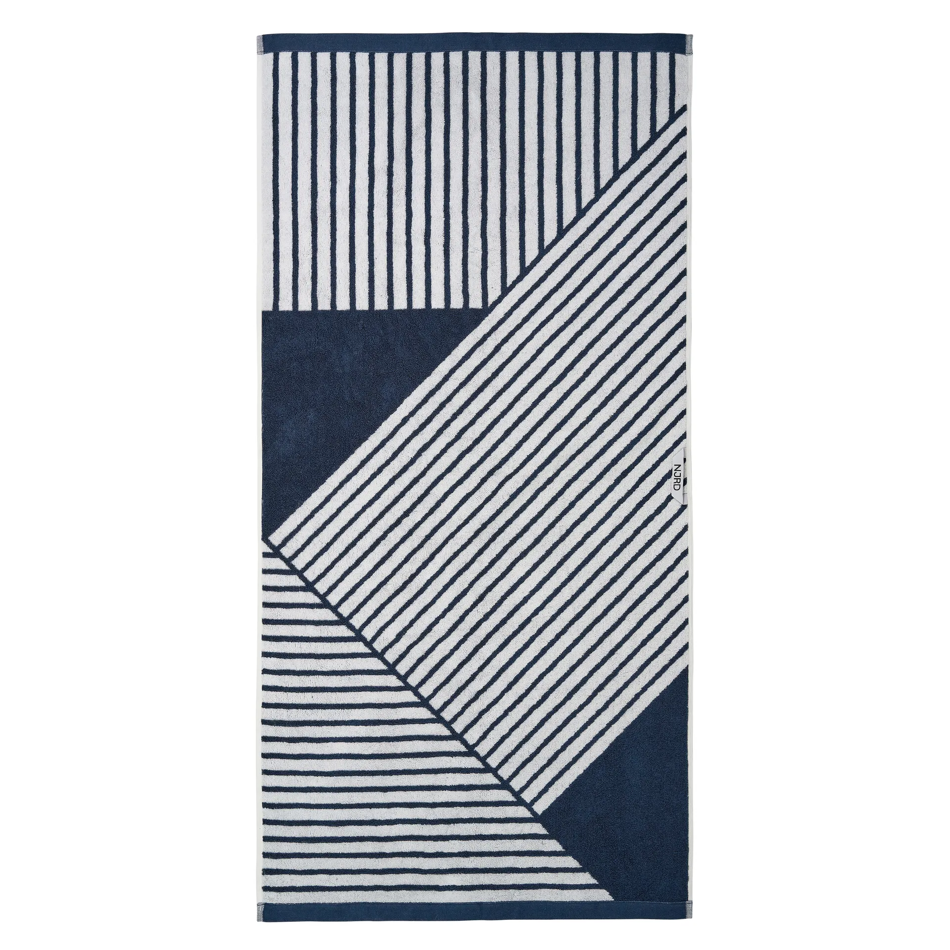 Stripes Badehandtuch 70x140 cm, Blau NJRD