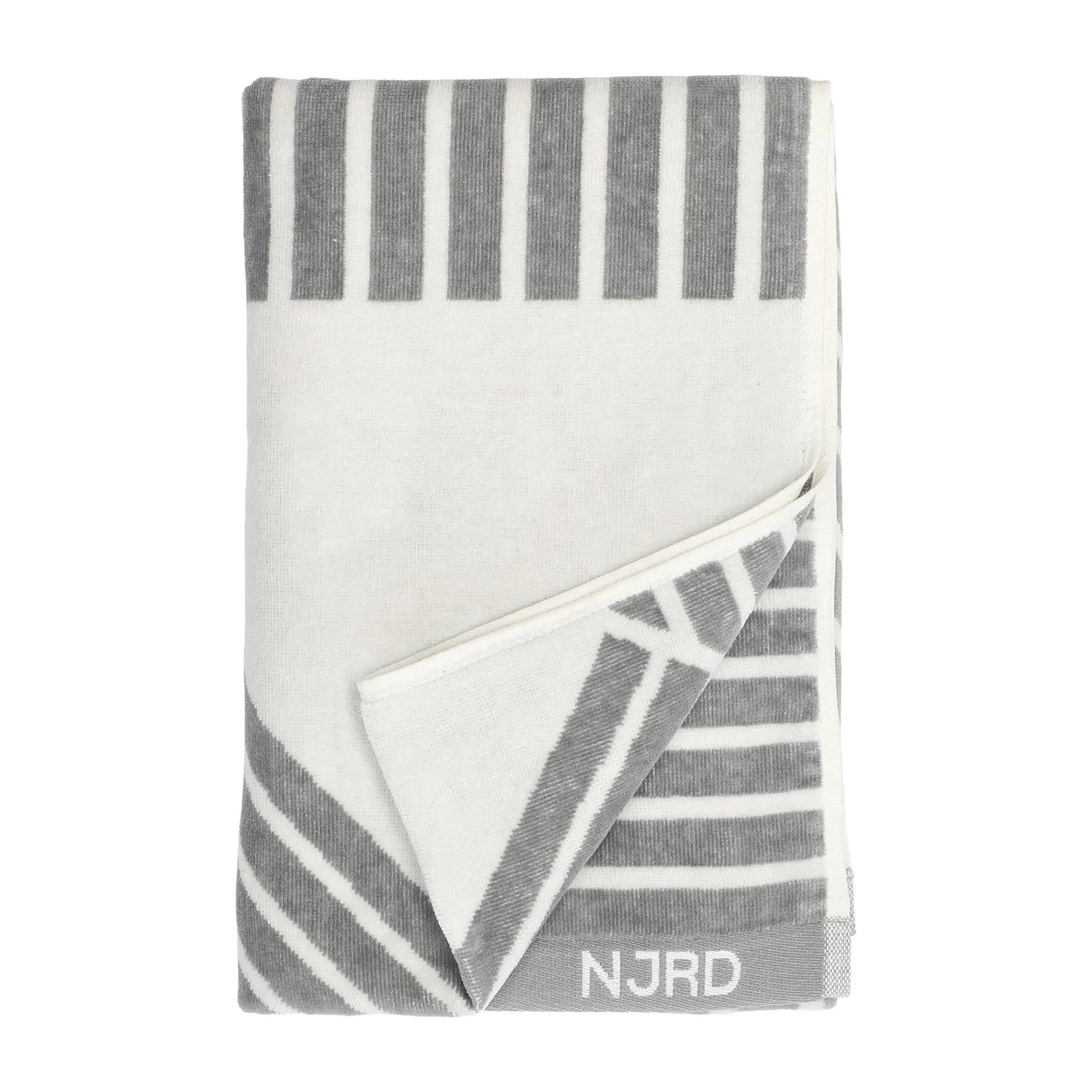 Stripes Badehandtuch 70x140 cm, Grau NJRD
