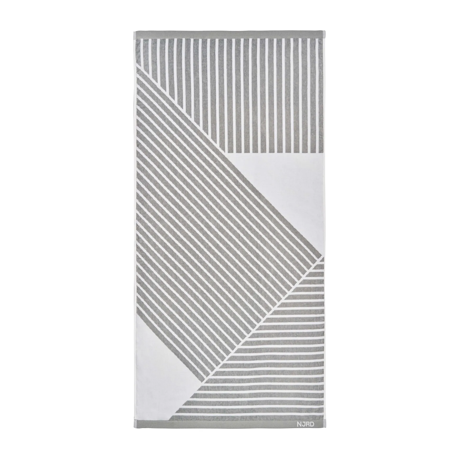 Stripes Badehandtuch 70x140 cm, Grau NJRD