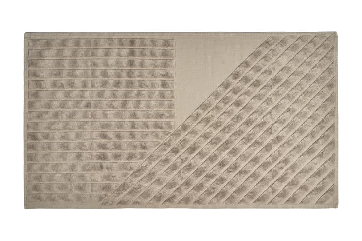 Stripes Badezimmerteppich 50 x 90cm - Beige - NJRD