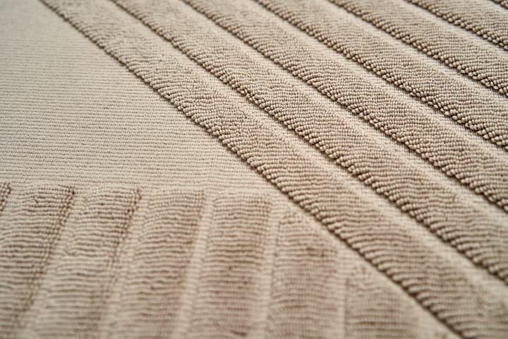 Stripes Badezimmerteppich 50 x 90cm - Beige - NJRD