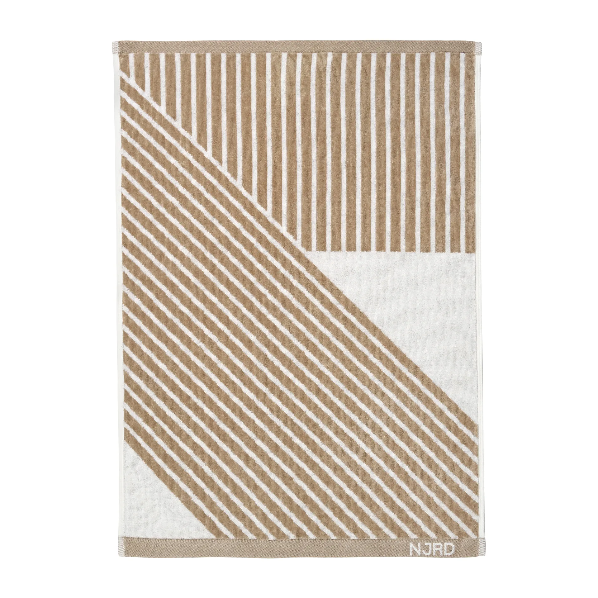Stripes Handtuch 50x70 cm, Beige NJRD