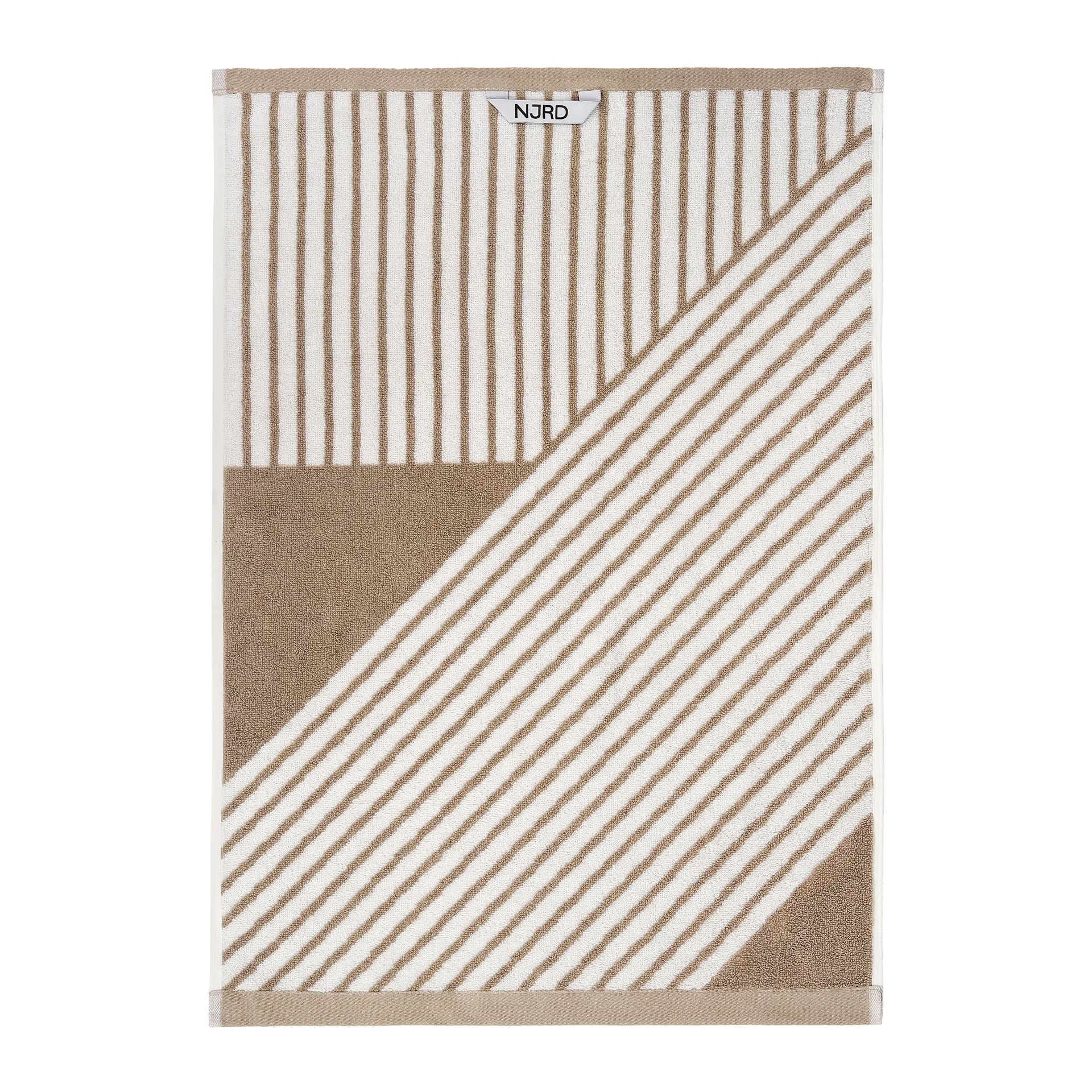 Stripes Handtuch 50x70 cm, Beige NJRD