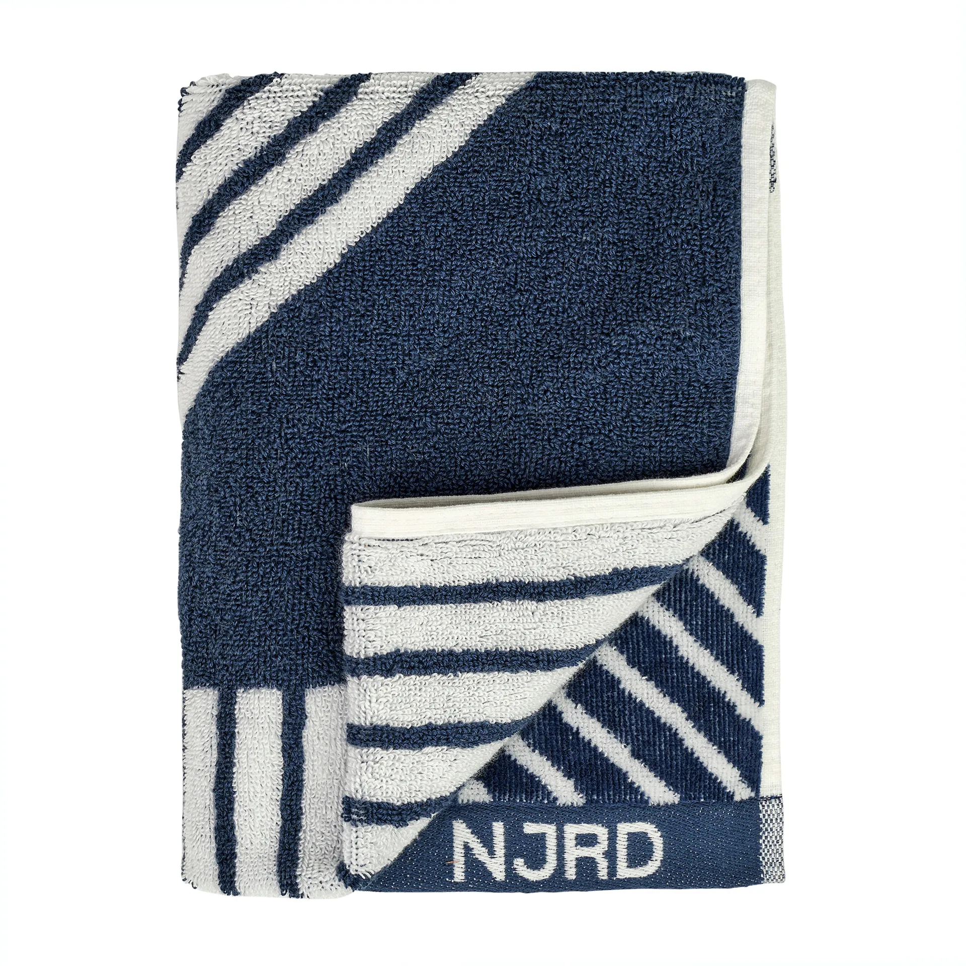 Stripes Handtuch 50x70 cm, Blau NJRD