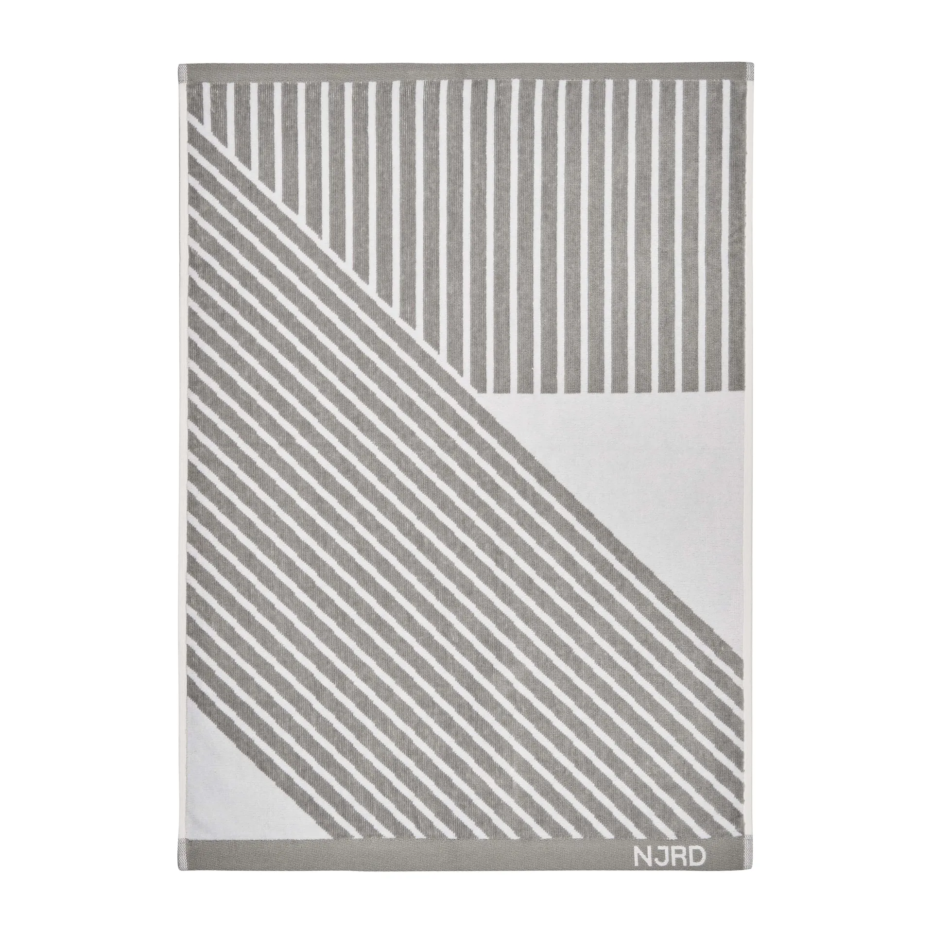 Stripes Handtuch 50x70 cm, Grau NJRD