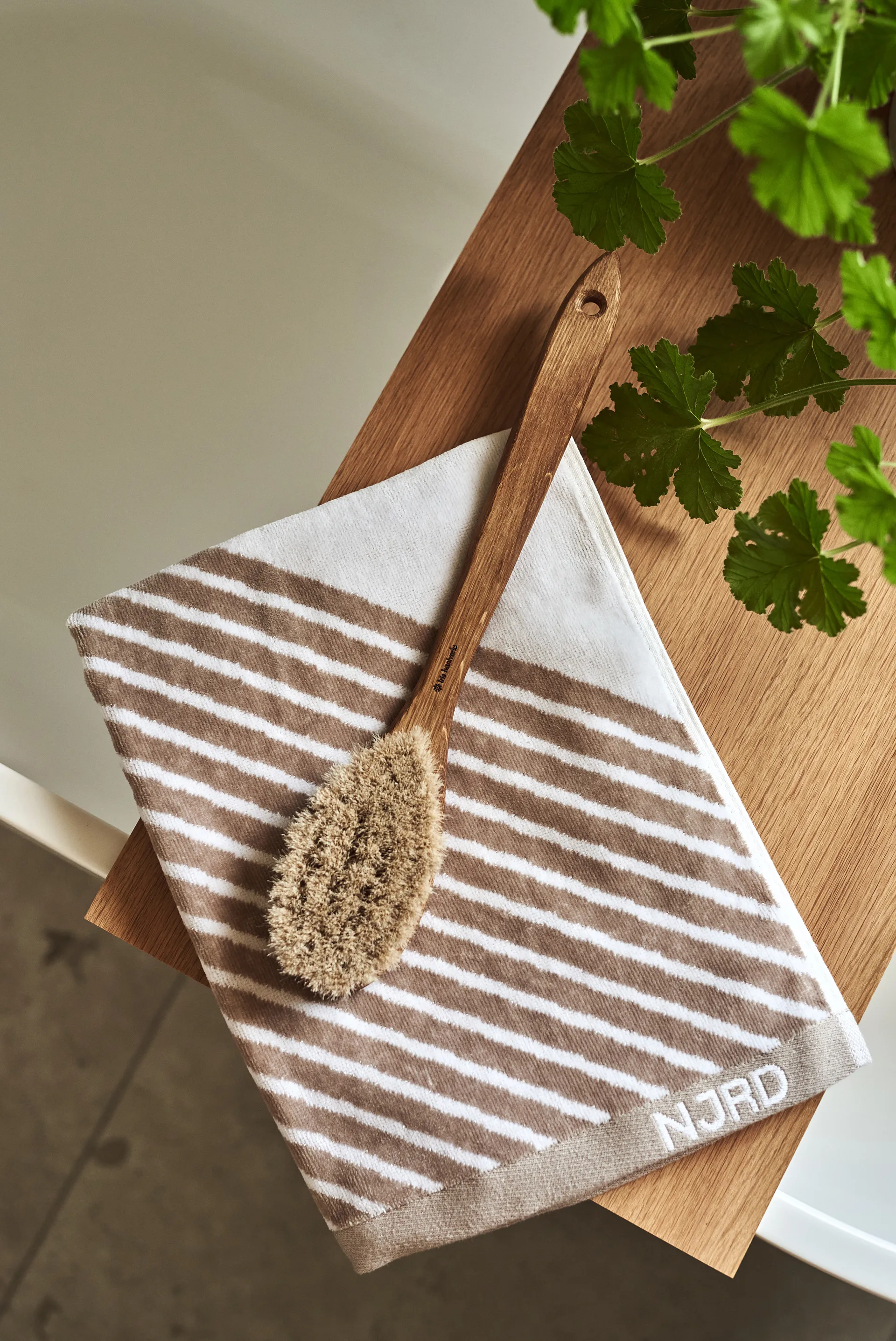 Stripes Handtuch-Set 4 Teile - Beige,  NJRD